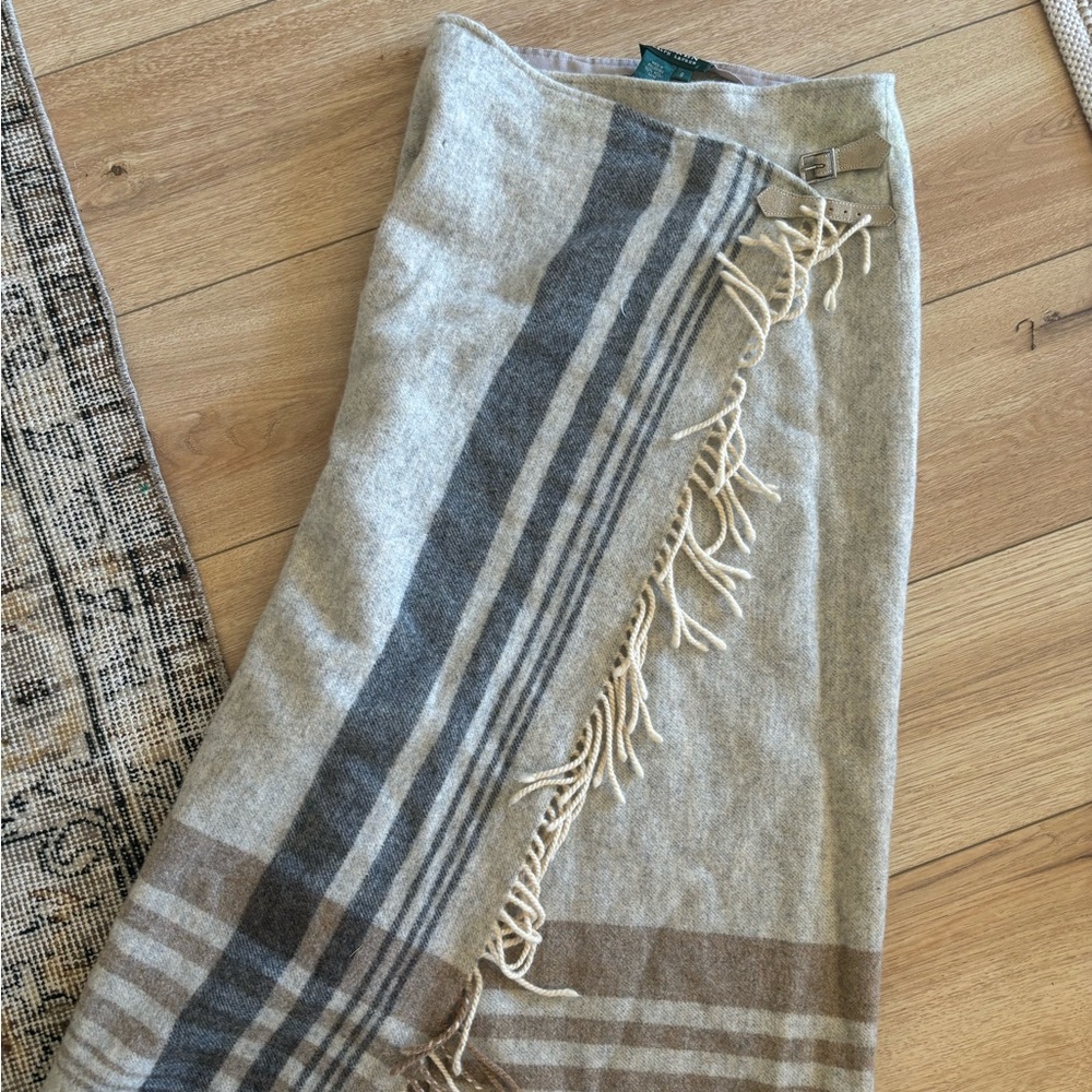 Ralph Lauren Wool Wrap Skirt Vintage